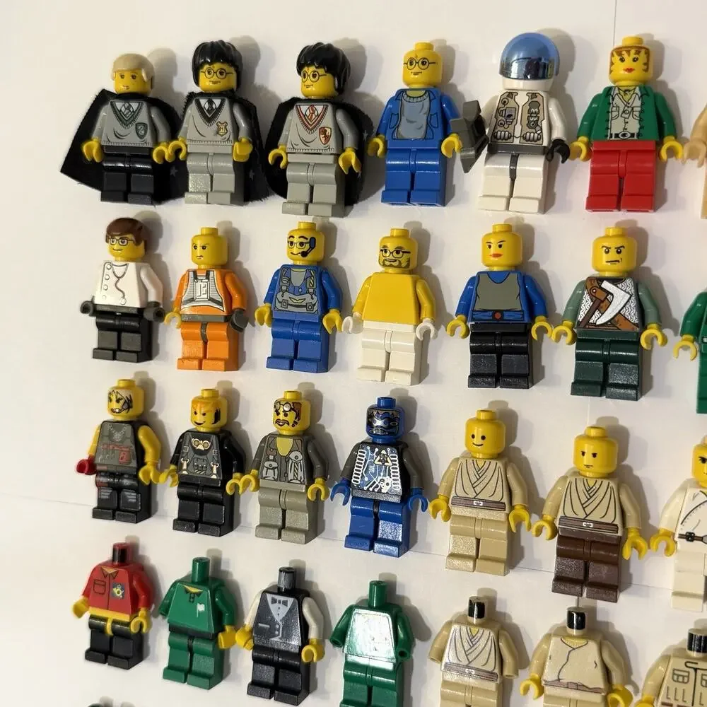 LEGO Minifigures Lot 30+ Star Wars, Knights Castle, Harry Potter, Rock Raiders